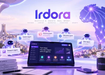 Interface de la plateforme Irdora présentant des agents IA dédiés à l’automatisation, au contenu et au marketing